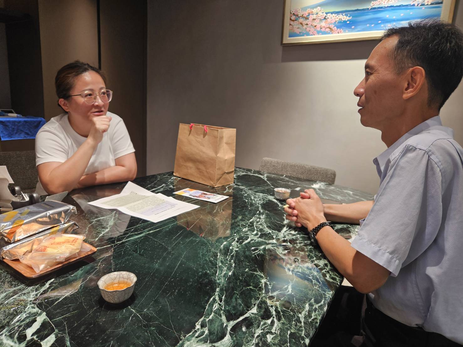與傑群公司面談交流2