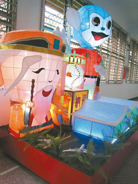 台灣燈會/「航空城」花燈 出自收容人巧手